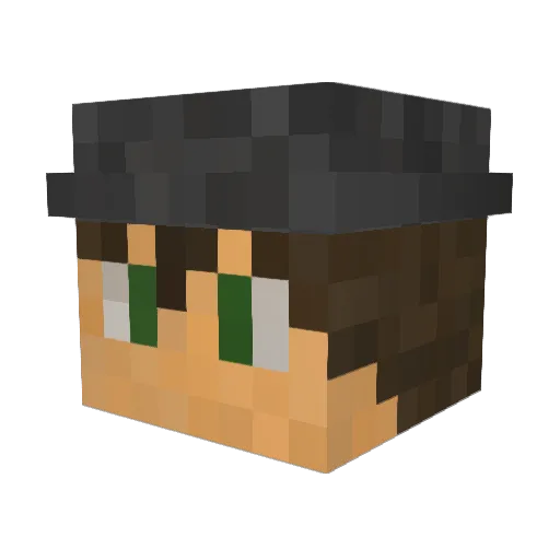 mayumeLL Minecraft avatar head, 3D render