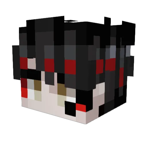 mayuuuuuuuu Minecraft avatar head, 3D render