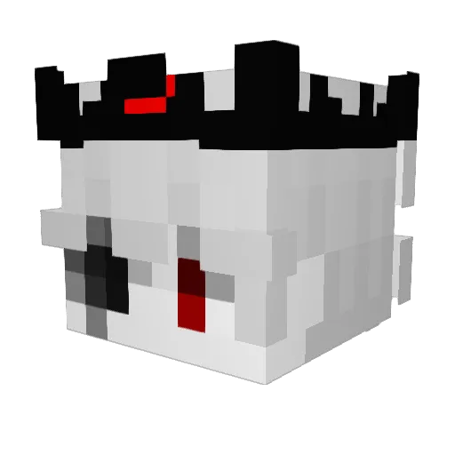 mayuviq Minecraft avatar head, 3D render