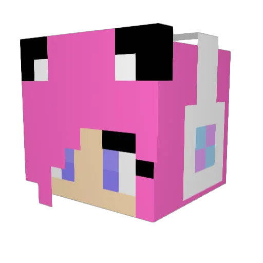 mayuyu0103 Minecraft avatar head, 3D render