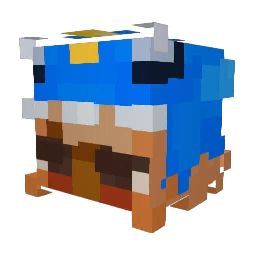 mayuze Minecraft avatar head, 3D render