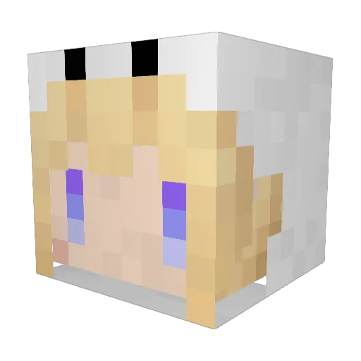 mayyaaaan Minecraft avatar head, 3D render