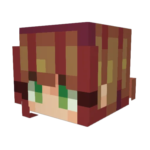 mayza16_ Minecraft avatar head, 3D render