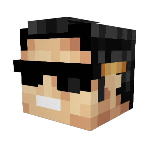 maz270 Minecraft avatar head, 3D render