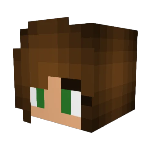 maze92 Minecraft avatar head, 3D render