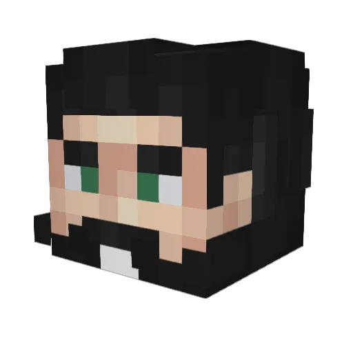 mazedmarky Minecraft avatar head, 3D render