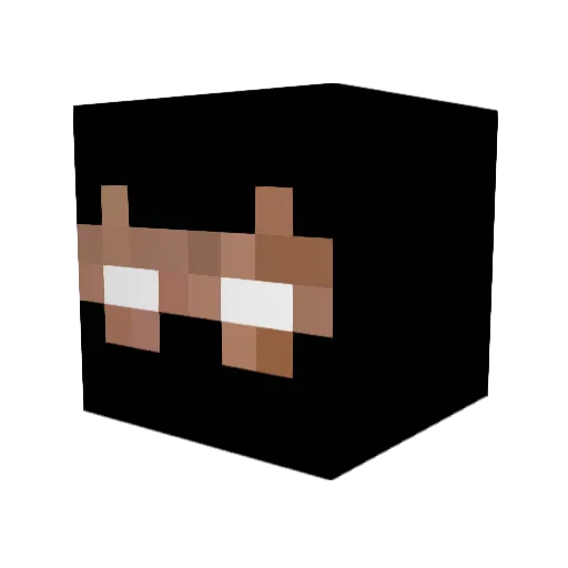 mazee5k Minecraft avatar head, 3D render