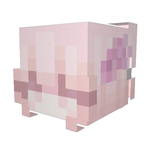 mazelovvvvv Minecraft avatar head, 3D render