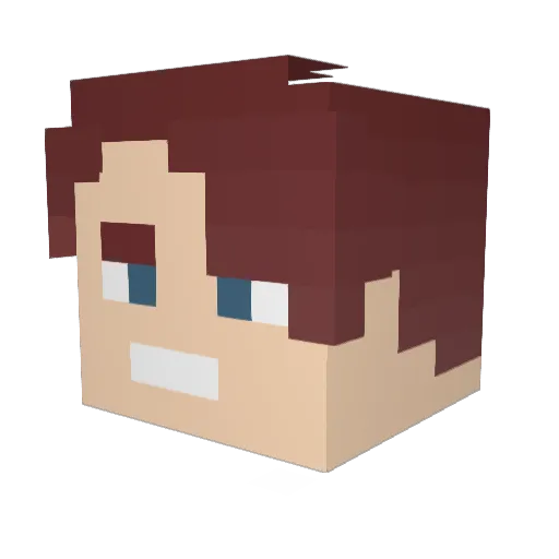 mazeman10 Minecraft avatar head, 3D render