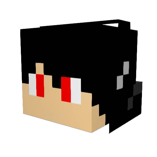 mazen13 Minecraft avatar head, 3D render