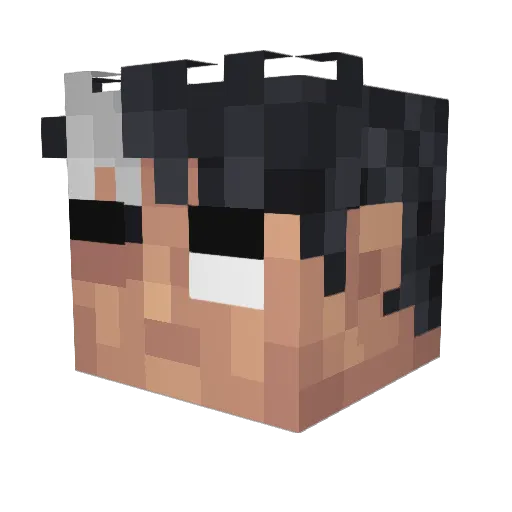 mazergazer Minecraft avatar head, 3D render