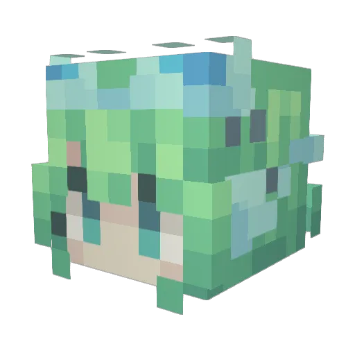 mazie097 Minecraft avatar head, 3D render