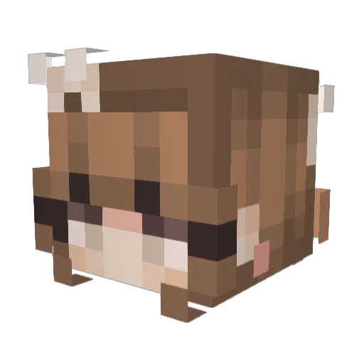 mazingova Minecraft avatar head, 3D render
