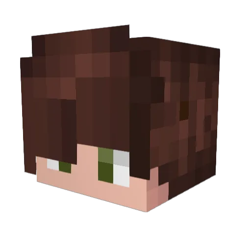 maziuli Minecraft avatar head, 3D render