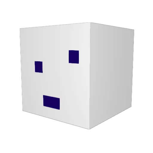 mazoes Minecraft avatar head, 3D render