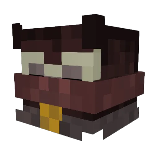 mazokidek Minecraft avatar head, 3D render
