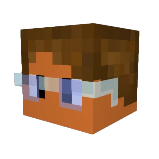mazorka1 Minecraft avatar head, 3D render