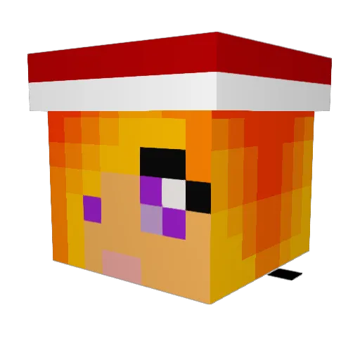 mazowieckie Minecraft avatar head, 3D render