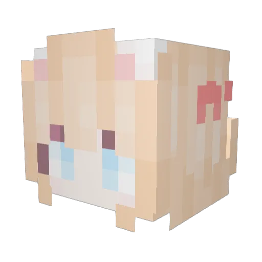 mazr_wu Minecraft avatar head, 3D render