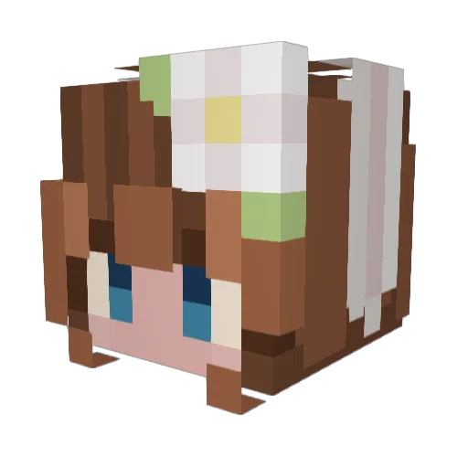mazzy156 Minecraft avatar head, 3D render