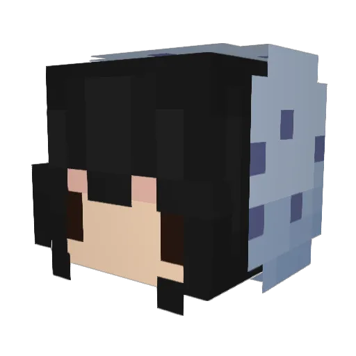mazzyss Minecraft avatar head, 3D render
