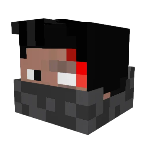 mb0666 Minecraft avatar head, 3D render
