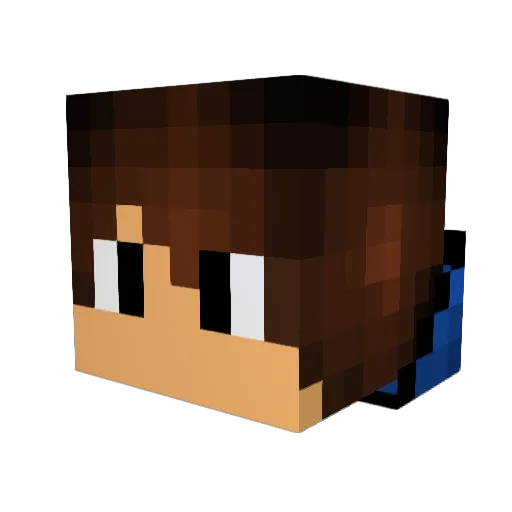 mb_foo Minecraft avatar head, 3D render