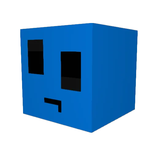 mb_mona Minecraft avatar head, 3D render