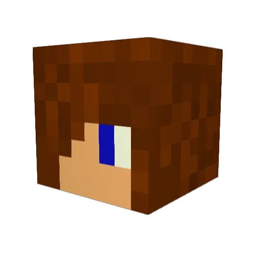 mbab Minecraft avatar head, 3D render