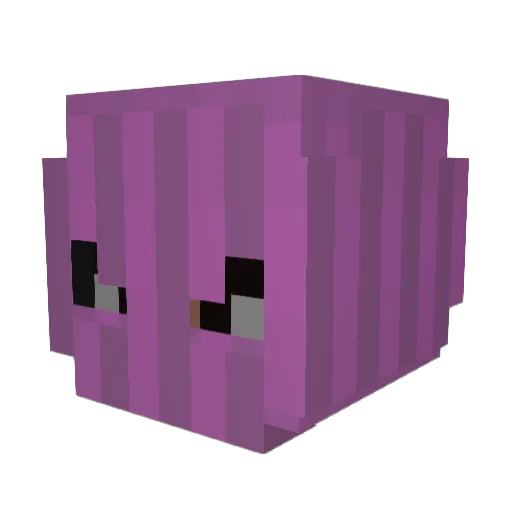 mbing Minecraft avatar head, 3D render