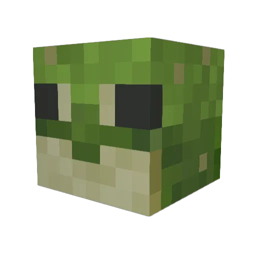 mbkrogh Minecraft avatar head, 3D render