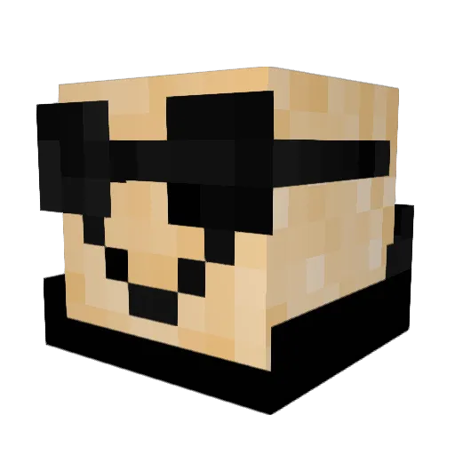 mbrad13 Minecraft avatar head, 3D render