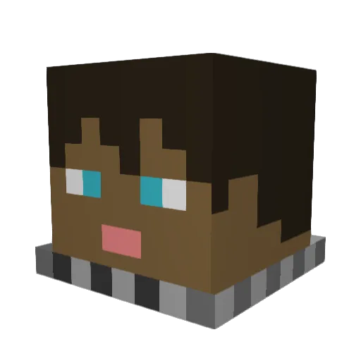 mbrasil7 Minecraft avatar head, 3D render