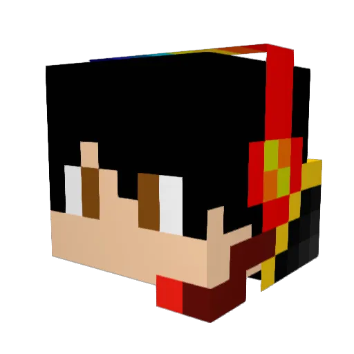 mbredikhin Minecraft avatar head, 3D render