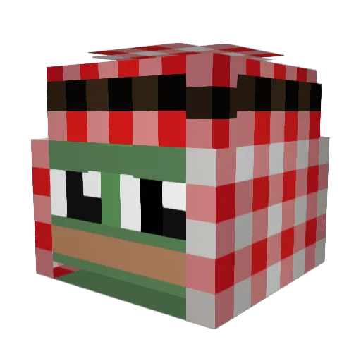 mbtreize Minecraft avatar head, 3D render