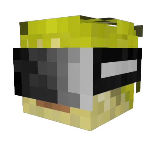 mbwambwe Minecraft avatar head, 3D render