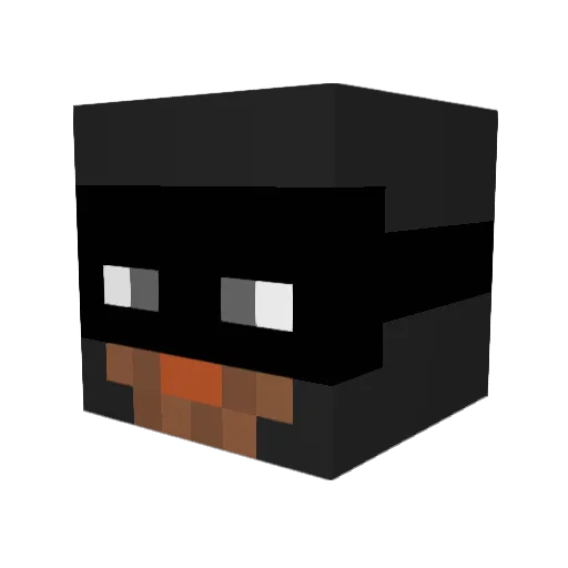 mbz883 Minecraft avatar head, 3D render
