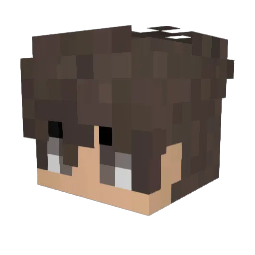 mc1xe Minecraft avatar head, 3D render