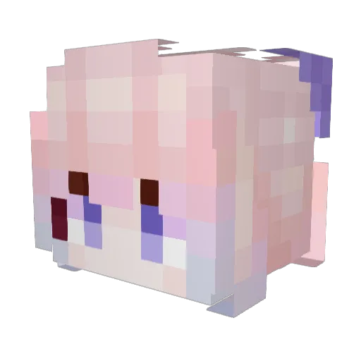 mc5201314gq Minecraft avatar head, 3D render