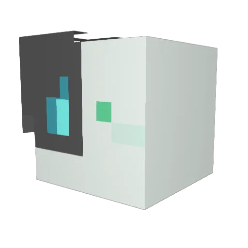 mcIMO Minecraft avatar head, 3D render