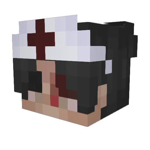 mcJSN2020 Minecraft avatar head, 3D render