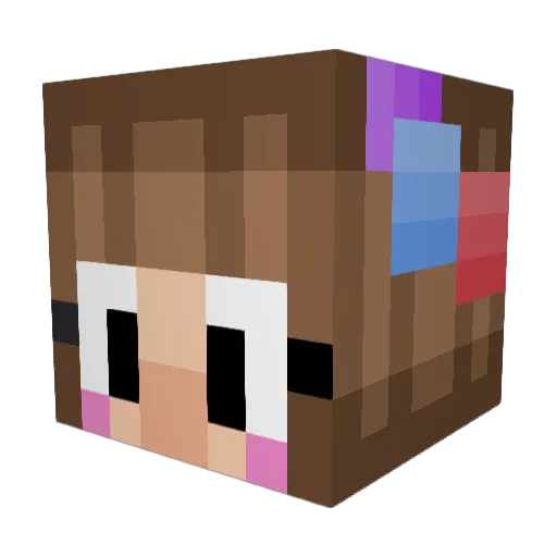 mc_emmi Minecraft avatar head, 3D render