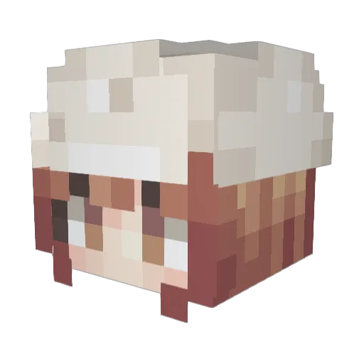 mc_illuminate Minecraft avatar head, 3D render