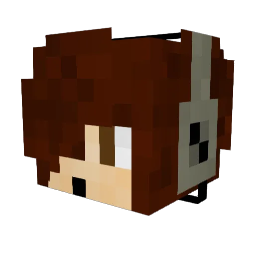 mc_johannes Minecraft avatar head, 3D render