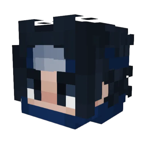mc_ljc Minecraft avatar head, 3D render