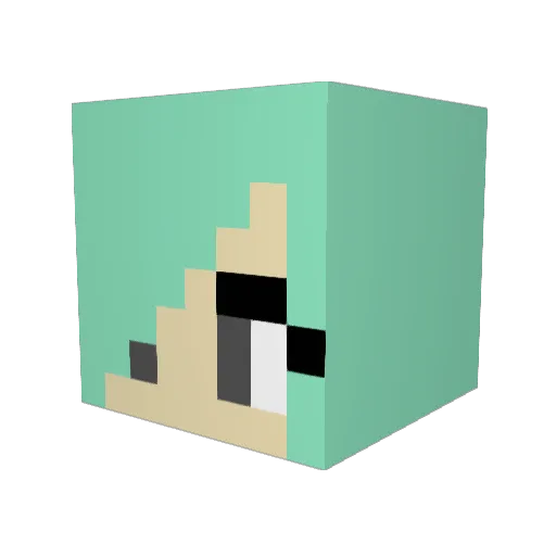 mc_player139 Minecraft avatar head, 3D render