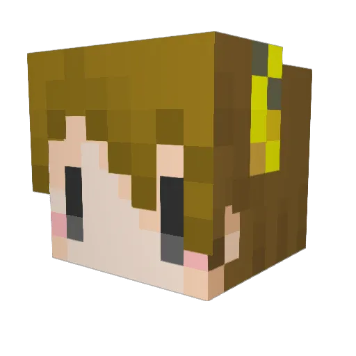 mc_scarecrow Minecraft avatar head, 3D render