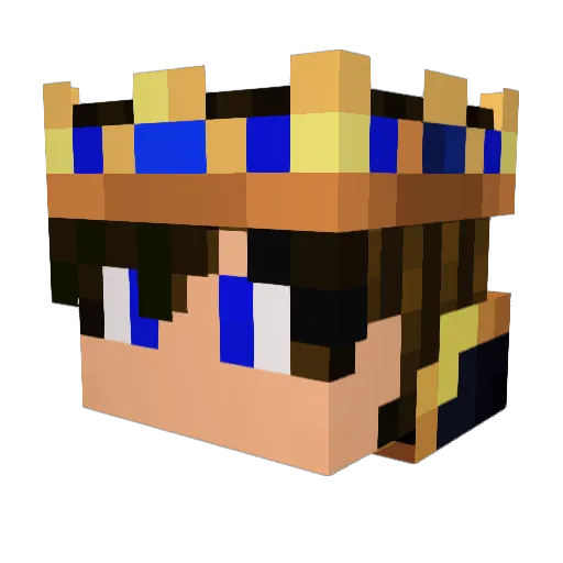 mc_tuantian Minecraft avatar head, 3D render