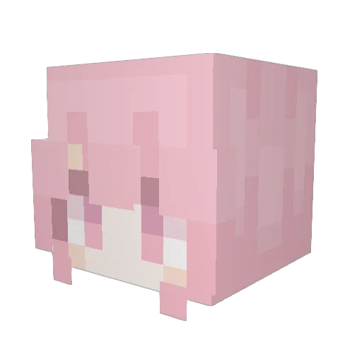 mc_wael Minecraft avatar head, 3D render