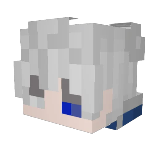 mc_wangji Minecraft avatar head, 3D render